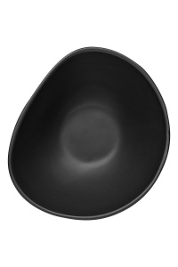 Салатник фарфоровый черный матовый "Rock Garden", 14,4х12,5х7,6 мм, BUFETT, 640082