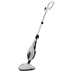 Швабра паровая Bufett SSM 746, 9 насадок, 350мл, 1500Вт, бело-черная, 640746