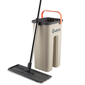 Швабра для мытья полов с ведром 7,5л и отжимом Bufett 640515