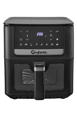 Аэрогриль электрический Bufett AAG 480 с сенсорным управлением, 6,5л, 8 программ, 1700Вт, черный, 640480