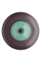 Глубокая тарелка зеленая с черным ободком, фарфор, диаметр 240 мм, BUFETT, 640045