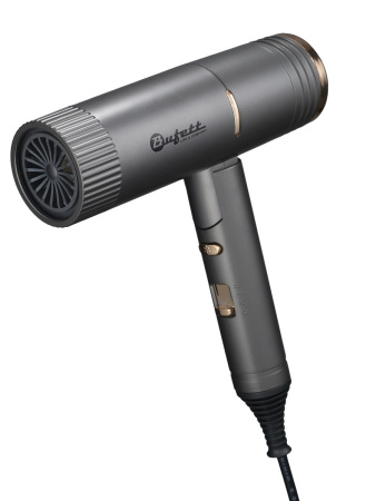 Фен складной Bufett WHD 724DC 1 насадка, 1500Вт, серый, 640724