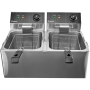 Фритюрница электрическая Bufett CFR 141 двойная 2x8л, с двумя коризинами, 2х2800Вт, 641141