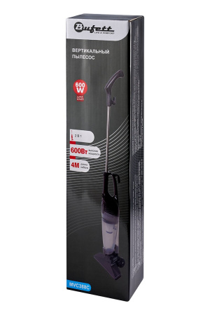 Пылесос вертикальный Bufett MVC 388С проводной, 600Вт, серый, 640388