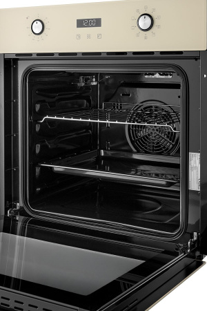 Шкаф духовой электрический Bufett YON 172 встраиваемый, 60см, 56л, 9 функций 2800 Вт цвет слоновая кость, 640172