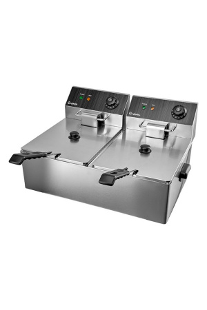 Фритюрница электрическая Bufett CFR 145 двойная 2x6л, с двумя корзинами, 2х2500Вт, 641145