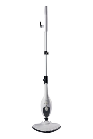 Швабра паровая Bufett SSM 746, 9 насадок, 350мл, 1500Вт, бело-черная, 640746