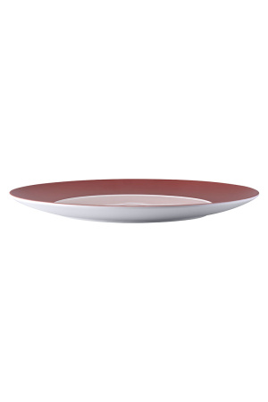 Тарелка для горячих блюд, красная, китайский фарфор, "Coral Island", диаметр 280 мм, BUFETT, 640106