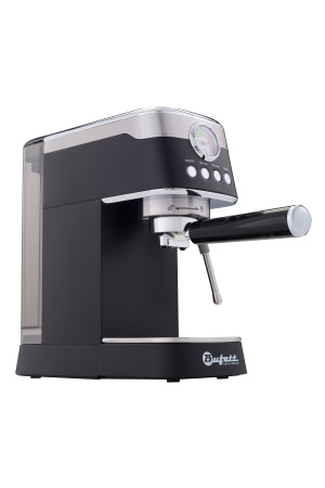 Кофеварка рожковая с капучинатором Bufett черная, 640628