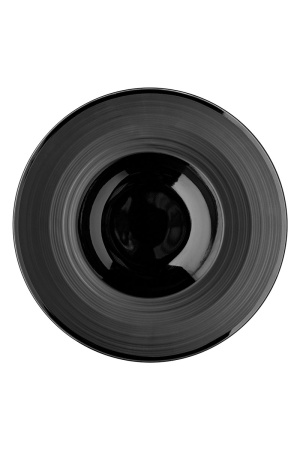Тарелка для пасты, черный фарфор, 240х240х37 мм, BUFETT, 640087