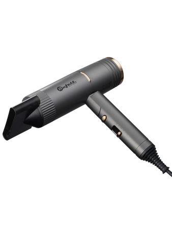 Фен складной Bufett WHD 724DC 1 насадка, 1500Вт, серый, 640724