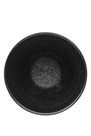 Чашка черная фарфоровая "Ink Circles", 78х78х71 мм, BUFETT, 640125