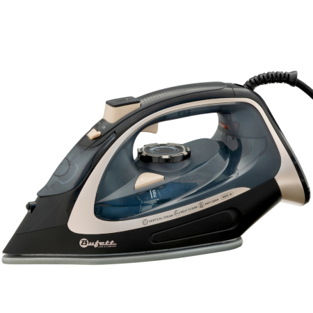 Утюг с отпаривателем Bufett 3000Вт, черно-золотой, 640462