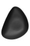 Салатник овальный фарфоровый черный матовый, "Rock Garden", 220х168х58 мм, BUFETT, 640092