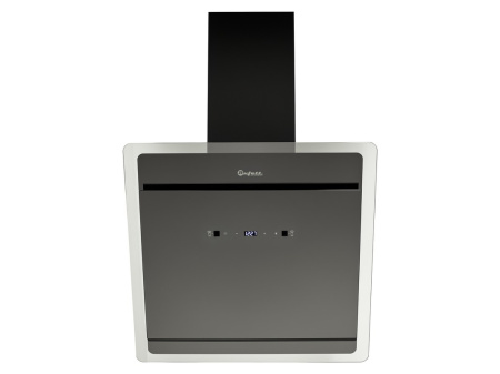 Вытяжка наклонная Bufett GHD 451 с сенсорным управлением и дд, 60см, черная, 640451
