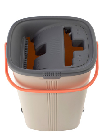 Швабра для мытья полов с ведром 9л и отжимом Bufett 640514