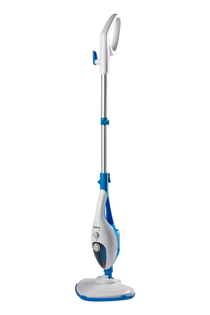 Швабра паровая Bufett SSM 747, 9 насадок, 350мл, 1500Вт, бело-голубая, 640747