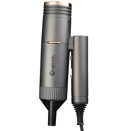 Фен складной Bufett WHD 724DC 1 насадка, 1500Вт, серый, 640724