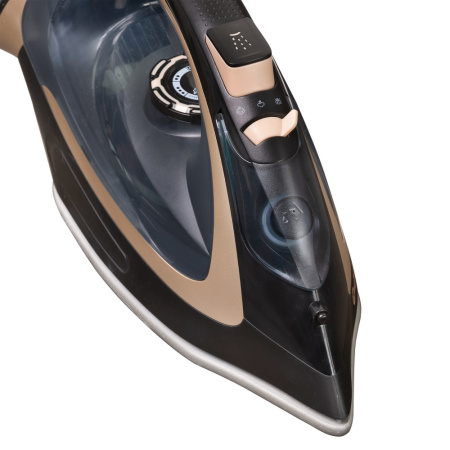 Утюг с отпаривателем Bufett 3000Вт, черно-золотой, 640462