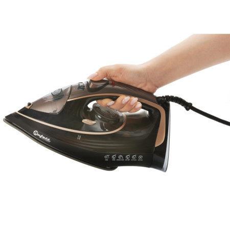 Утюг с отпаривателем Bufett 3000Вт, черный, 640459