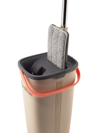 Швабра для мытья полов с ведром 9л и отжимом Bufett 640514