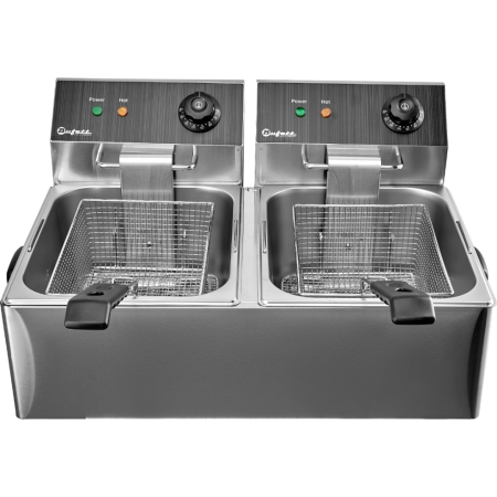 Фритюрница электрическая Bufett CFR 145 двойная 2x6л, с двумя корзинами, 2х2500Вт, 641145