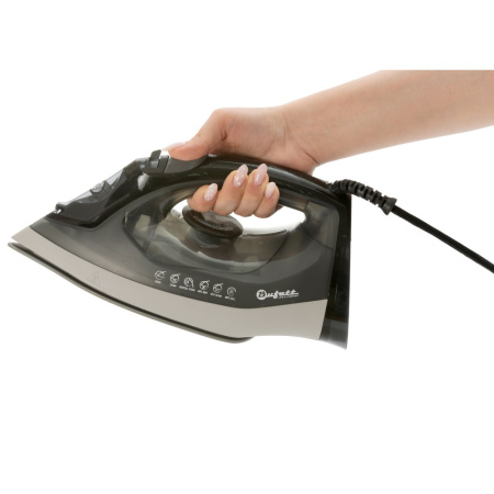 Утюг с отпаривателем Bufett 2400Вт, серый, 640464