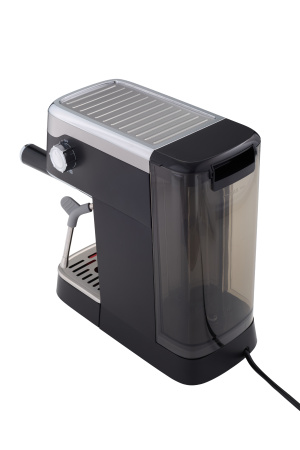 Кофеварка рожковая с капучинатором Bufett черная, 640628