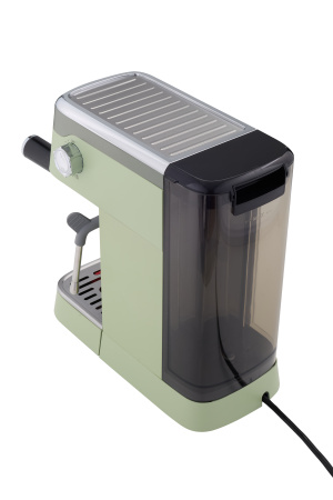 Кофеварка рожковая с капучинатором Bufett зеленая, 640632