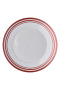 Тарелка круглая, красная, китайский фарфор "Coral Island", диаметр 203 мм, BUFETT, 640107