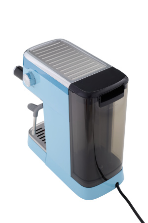 Кофеварка рожковая с капучинатором Bufett синяя, 640630