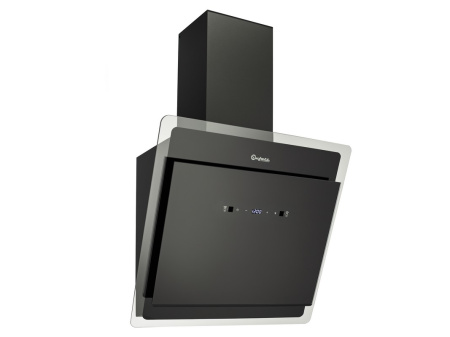 Вытяжка наклонная Bufett GHD 451 с сенсорным управлением и дд, 60см, черная, 640451