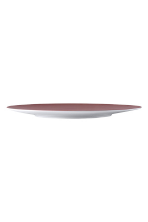 Тарелка круглая красная, китайский фарфор "Coral Island" 283х283х20 мм, BUFETT, 640109